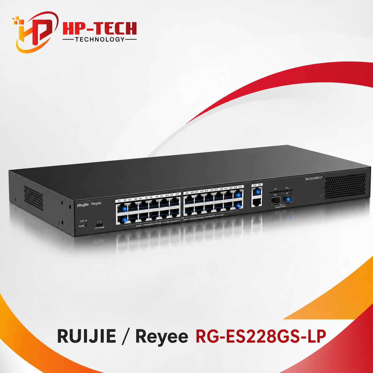 RUIJIE Switch PoE 28 cổng Reyee RG-ES228GS-LP